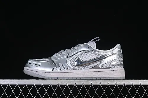 All categories Air Jordan Jordan series basketball shoes Air Jordan 1 Low Air Jordan 1 Low "MM V3" AJ1 Joe 1 liquid silver low-top cultural and casual sneakers HQ2186-002